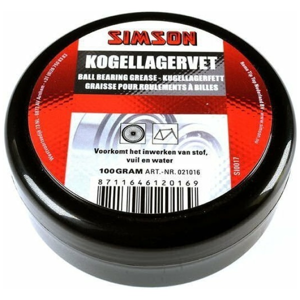 Simson Kogellagervet 100 gram Zwart - Afbeelding 3