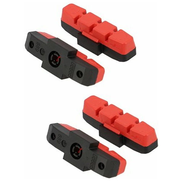 Magura Rem Rubber HS33-HS22-HS11 Staal en alum. Velg Lang Rood