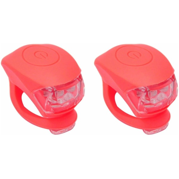 Urban Proof Siliconen LED Fietslampjes set Koraal UP Roze