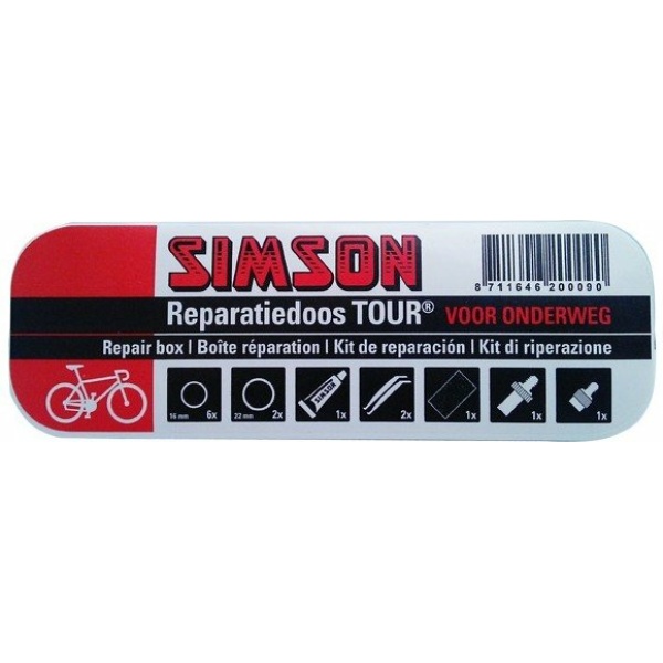 Simson Reparatie Doos Tour Rood|Zwart - Afbeelding 2