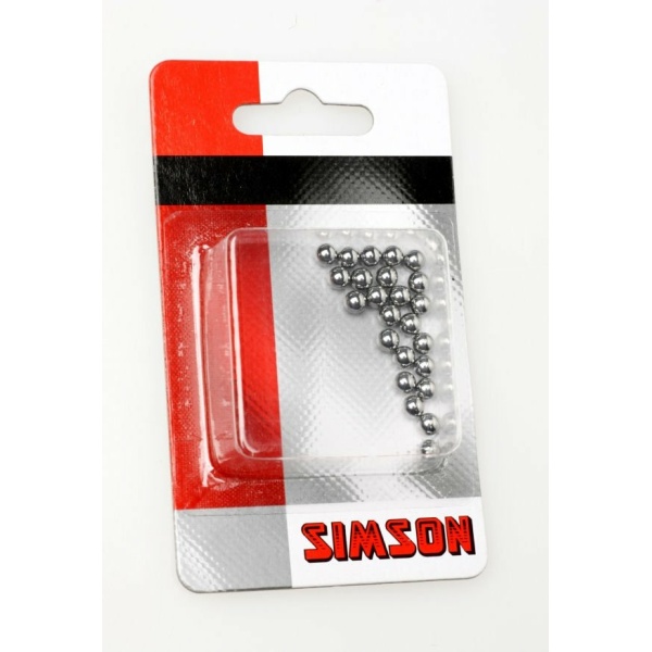 Simson kogels 3/16 24x 020910 Zilver|Zwart - Afbeelding 2