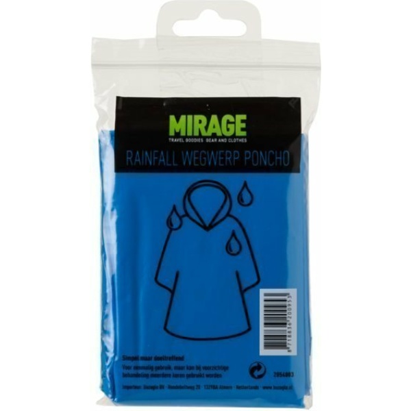 Mirage Poncho plastic bl Blauw - Afbeelding 2