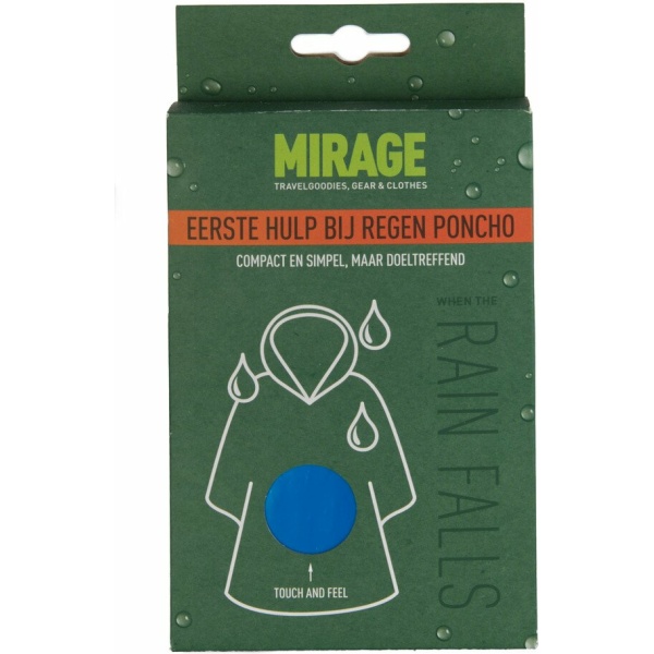 Mirage Poncho plastic bl Blauw