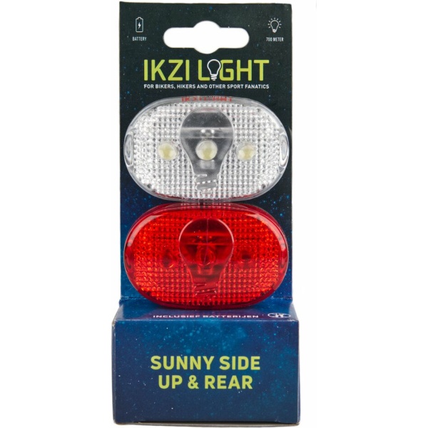 Ikzi fietsverlichting set 3 led Rood