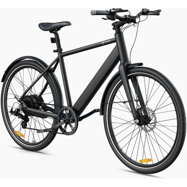 Dynamic DYUE E-Bike 250W - 700C 28 Inch - 9A Mat Zwart Heren 2025