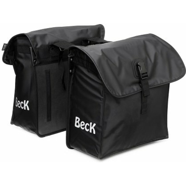 Beck Dubbele Fietstas Small 35L - Mat Zwart